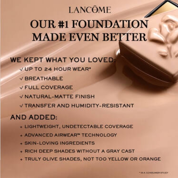Lancome #245C "TEINT IDOLE ULTRA WEAR FOUNDATION  FULL COVERAGE & NATURAL MATTE - Picture 4 of 5